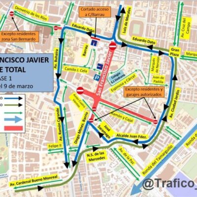 Plan especial de tráfico con motivo de las obras de ampliación del tranvía