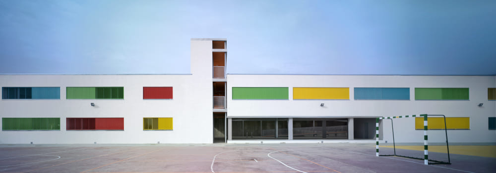 Patio de un colegio de Sevilla.(Fuente: Junta de Andalucía).